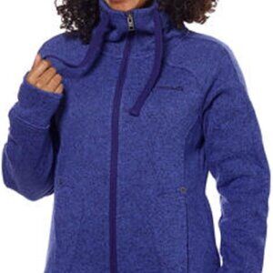 Avalanche Ladies’ Full Zip Moisture Wicking Sweater Knit Fleece Jacket Large